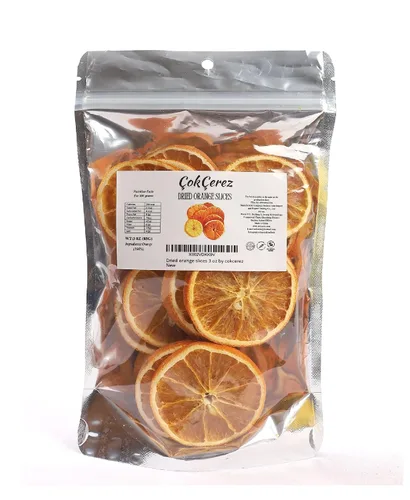 Vista 11 de Rebanadas de naranja sanguina deshidratada, rebanadas de naranja sanguina seca por cokcerez 3 oz (85 gr)