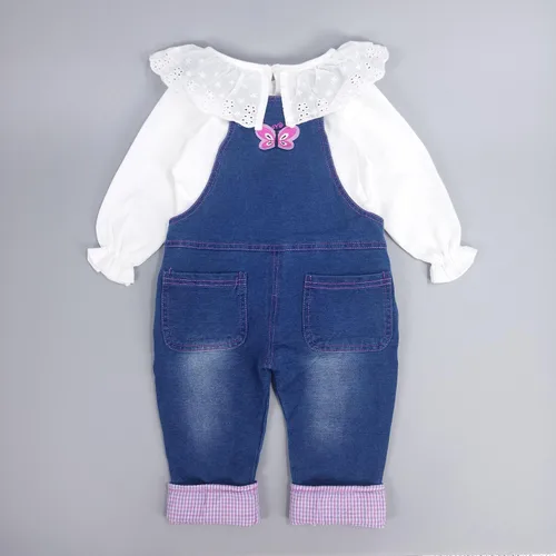 Vista 2 de CHUMHEY Conjunto de pantalones para bebé, conjunto de ropa para niña, camisa de dibujos animados lindos