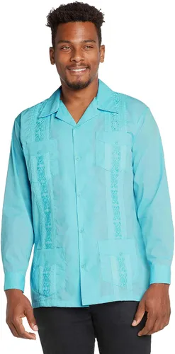 Vista 9 de 9 Crowns Essentials Guayabera - Camisa con botones para hombre