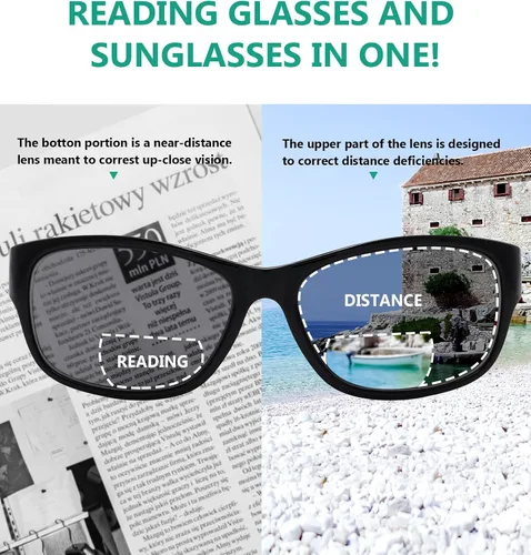 Vista 5 de Eyekepper Bifocal Sunshine Readers - Gafas de sol bifocales para hombre 821-carey 150