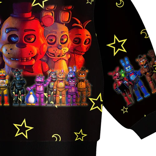 Vista 6 de AMEIME Conjunto de camisa y pantalones para niños, chaqueta, abrigo, ropa de exterior, trajes de película de terror para niños y niñas, regalo