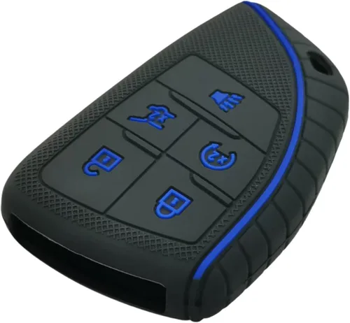 Vista 5 de REPROTECTING Funda de goma de silicona para llavero compatible con (6 botones) 2021 2022 2023 Chevrolet Suburban Tahoe GMC Yukon GM-13541565
