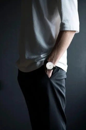 Vista 5 de AGEN KGEN Relojes para hombre, ultrafinos, minimalistas, impermeables, a la moda, simple, de negocios, reloj de pulsera para hombre, vestido unisex