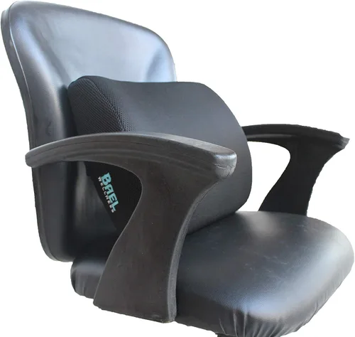 Vista 3 de Cojín de espalda y almohada de apoyo lumbar. Espuma viscoelástica mejorada de gel con cubierta de malla. Alivio del dolor de espalda.