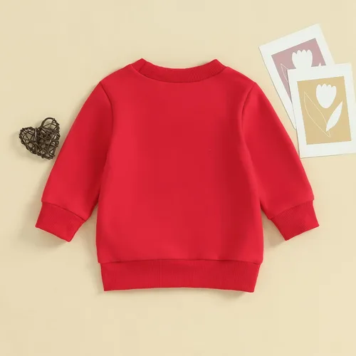 Vista 41 de Sudadera con cuello redondo para el día de San Valentín para bebé, niña, niño, para el día de San Valentín