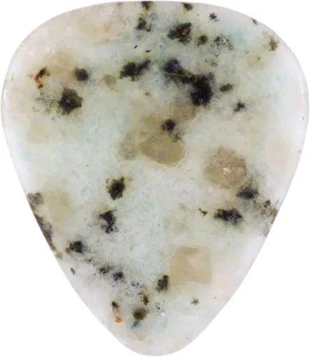 Vista 26 de Púa de Guitarra o Bajo de Piedra Amatista - Calibre Ultra Pesado de 3.0 mm - Forma 351 - Púa Exótica Artesanal de Gema Especial - 1 Paquete
