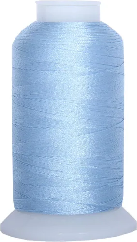 Vista 10 de Carretes de hilo de poliéster, 1000 m – 160 colores – Peso del hilo: 40 40wt trilobal polyester embroidery thread with bright sheen. Works with