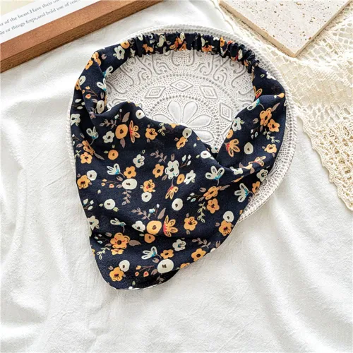 Vista 7 de Pañuelo para el cabello para mujer, pañuelo elástico para el cabello, bufanda de cabeza grande, estilo bohemio, teñido anudado, bufandas para niñas