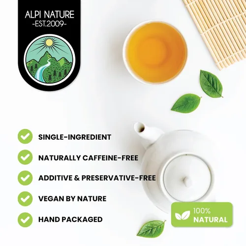 Vista 5 de Alpi Nature Hierba de cola de caballo 4.4 oz 4.41 oz, hierba seca de cola de caballo para la preparación del té, té de hierbas sueltas