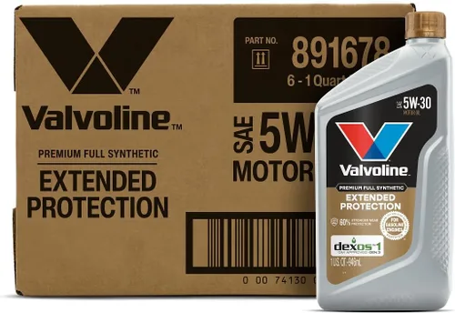 Vista 124 de Valvoline SynPower Full aceite sintético para motor, 1 Cuarto de galón, Ambar