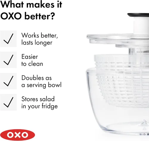 Vista 10 de OXO Good Grips Little Salad & Herb Spinner Pequeño
