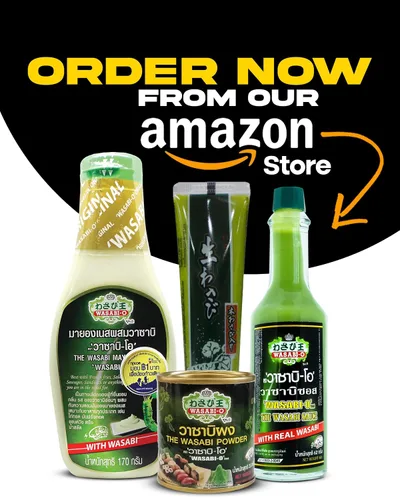 Vista 7 de Wasabi-O Real Wasabi Powder – Condimento japonés fresco de raíz de wasabi para sushi, salsa y salsas – puro, vegano y sin gluten – Calidad premium