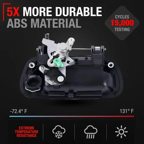 Vista 3 de T1A - Manija para Portón Trasero con agujero para la llave en color negro suave para Toyota Tundra de TruBuilt 1 Automotive. 69090-0C030-C0