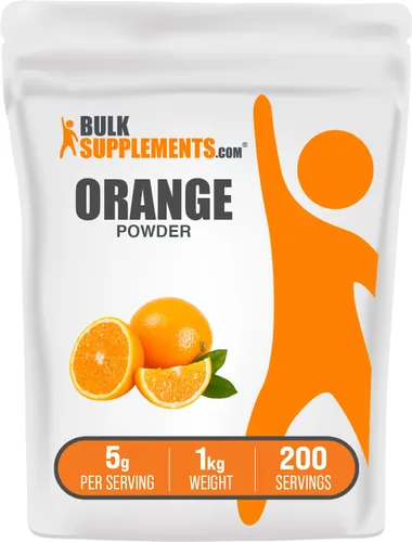 Vista 6 de BulkSupplements. com Polvo de naranja - Polvo de fruta de naranja, sabor rico en nutrientes, sin gluten, 0.18 oz por porción, 17.64 oz (1.1 libras)