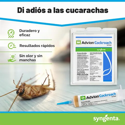 Vista 2 de Advion - Cebo de gel para cucarachas, 4 tubos x 1.06 oz, 4 émbolos y 4 puntas, control de plagas de insectos de cucarachas alemanas, uso