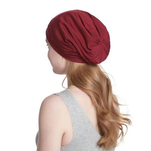 Vista 149 de Alnorm - Gorro con forro de satén y suave banda elástica para hombres y mujeres, talla única Se ajusta a la mayoría