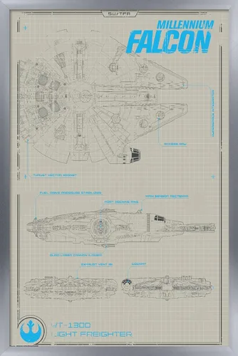 Vista 8 de Trends International Póster de pared Star Wars the Force Awakens X-Wing, 24 x 36