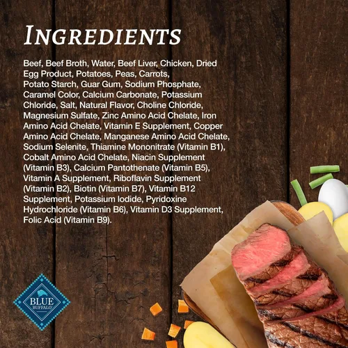 Vista 5 de Blue Buffalo Family Favorites - Alimento húmedo para perros adultos, hecho con ingredientes naturales, pastel de pastor, lata de 12.5 onzas