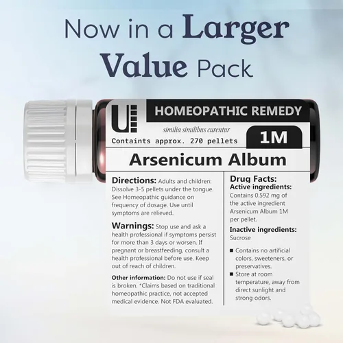 Vista 6 de Arsenicum Álbum 1M Remedio Homeopático, 270 Pellets