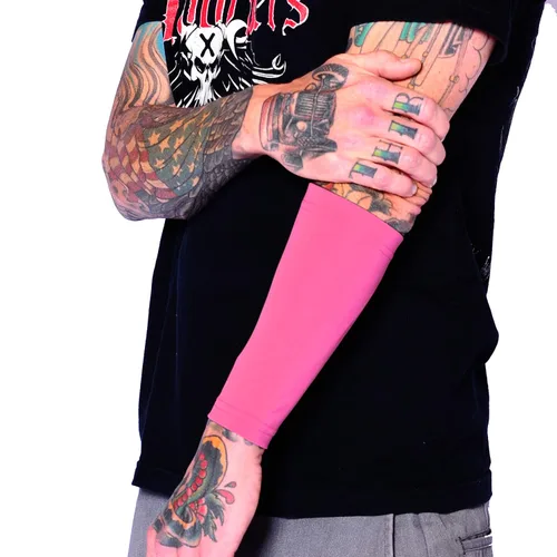 Vista 20 de Tat2X, manga para cubrir tatuajes Ink Armor Premium, manga para antebrazo de 9 pulgadas (manga simple)