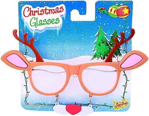 Vista 10 de Sun-Staches Holiday Dress-Up Sunglasses, Christmas Costume Accessory Lil Santa