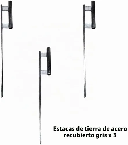 Vista 3 de FFN Swooper - Juego de 4 piezas de mástil con púas de tierra