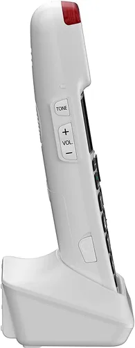 Vista 2 de Panasonic KX-TGM420W + (1) Teléfono inalámbrico amplificado KX-TGMA44W con contestador digital y amplificador de volumen de voz de hasta 40 dB