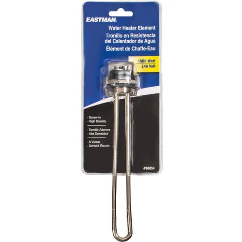 Vista 13 de Eastman Elemento calentador de agua eléctrico recto de 120 V x 1500 W de alta densidad, elemento de calentamiento de agua caliente con funda