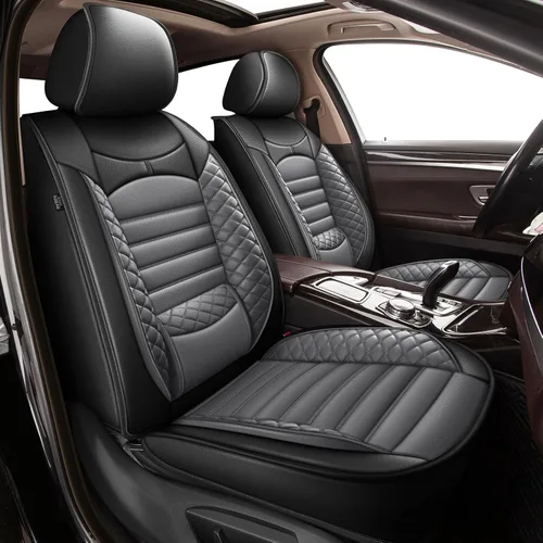 Vista 10 de Fundas de asiento de auto para Ford Fusion 2010-2020: juego completo de fundas protectoras de asiento impermeables de piel sintética compatible