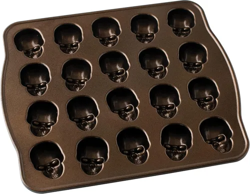 Vista 3 de Nordic Ware Tortilla de mordida de cráneo, 2.5 tazas, bronce