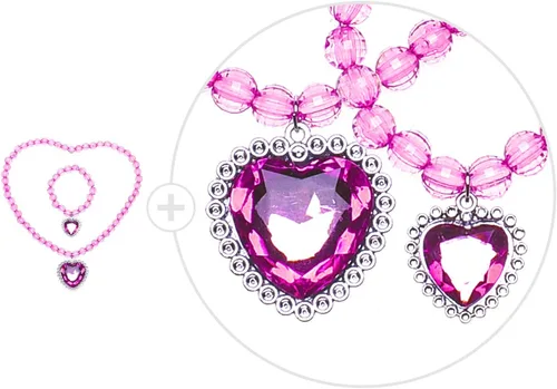 Vista 4 de Conjunto de accesorios de disfraz de princesa para niñas pequeñas vestido de fiesta