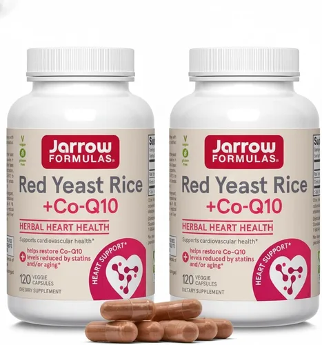 Vista 10 de Jarrow Formulas Arroz de Levadura Roja 1200 mg y CoQ10 100 mg por Porción - 120 Cápsulas Vegetales, 60 Porciones - Suplemento Dietético Herbal