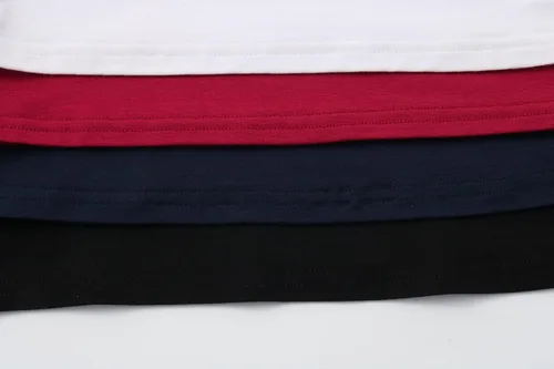 Vista 7 de Formeet17 4 piezas de camisetas cortas básicas con cuello redondo y manga casquillo para mujer