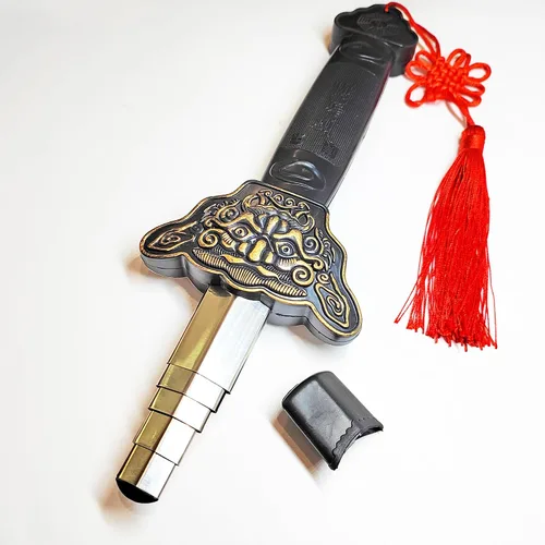 Vista 4 de Espada china de Tai Chi Kung Fu Artes Marciales Espada mágica retráctil para ejercicios de rendimiento Halloween