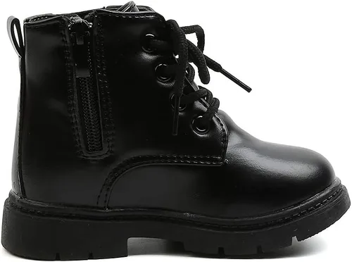 Vista 4 de Komfyea Botas de tobillo cortas impermeables con cremallera lateral para niños y niñas