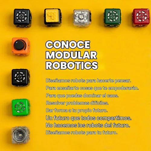 Vista 6 de CUBELETS Bloques de robot modulares de robótica con 11 cubos de robot, juego de curiosidad para kit de robótica en el hogar, kits STEM para niños