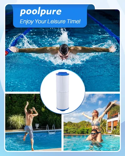Vista 7 de POOLPURE Filtro de spa 4CH-949 reemplaza a Pleatco PWW50L, 200702, Cal Spa FIL50-5D13H15FCT-3, Filbur FC-0172, SD-01143, 817-4050, Waterway Teleweir