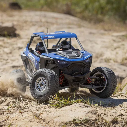 Vista 3 de Losi Camión RC 1/10 RZR Rey 4 ruedas Tracción sin escobillas Batería lista para funcionar y cargador no incluidos Polaris LOS03029T1 Camiones