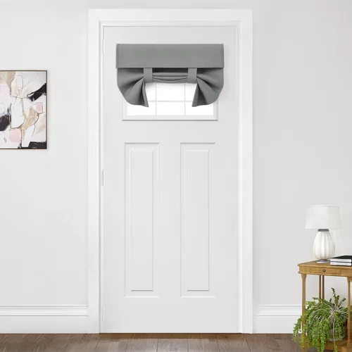 Vista 71 de HOMEIDEAS Cortinas Opacas para Aula para Puerta Principal, Cubierta de Ventana de Puerta de Aula, Persianas de Privacidad con Aislamiento Térmico