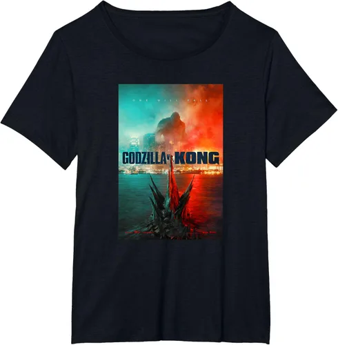 Vista 23 de Godzilla vs Kong - Camiseta oficial con póster, Negro