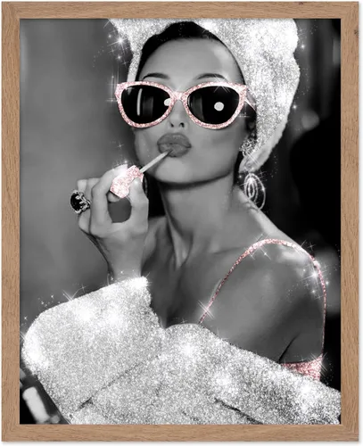 Vista 78 de Poster Master Impresión de labios dorados, póster de mordida de labio, arte moderno y minimalista, regalo bohemio para hombres y mujeres, diseño