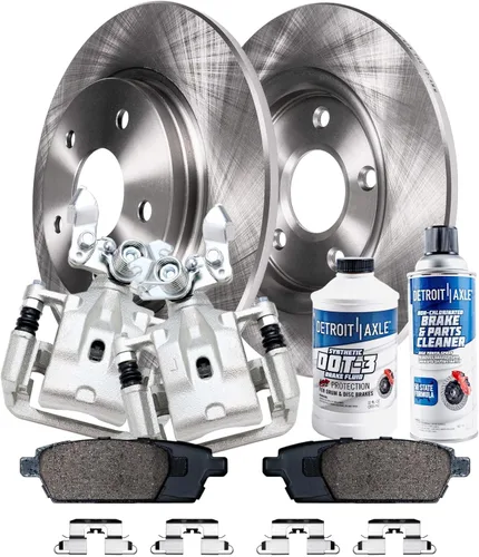 Vista 82 de Detroit Axle - 4 rotores de freno para Ford 1994-2004 Mustang, rotores de freno de disco delanteros y traseros 1995 1996 1997 1998 1999 2000 2001