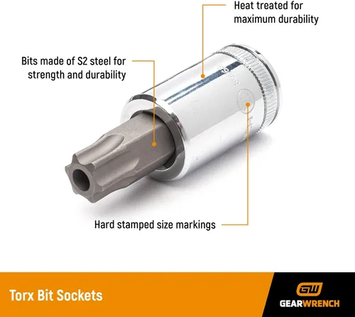 Vista 3 de GEARWRENCH 3/8" Drive Torx Bit Socket, T30 - 80538