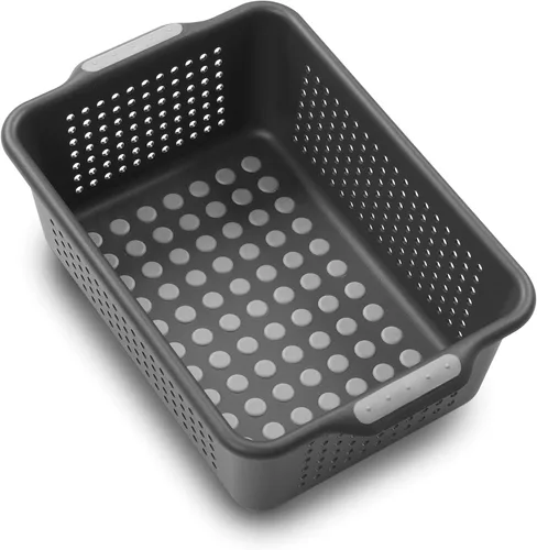 Vista 2 de madesmart Cesta de almacenamiento mediana, granito