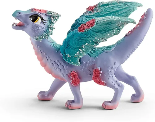 Vista 10 de Schleich Bayala - Set de juguete de 2 piezas de dragón de flores y bebé - Lindas figuras de dragón para niñas y niños - Figuras de animales de hadas