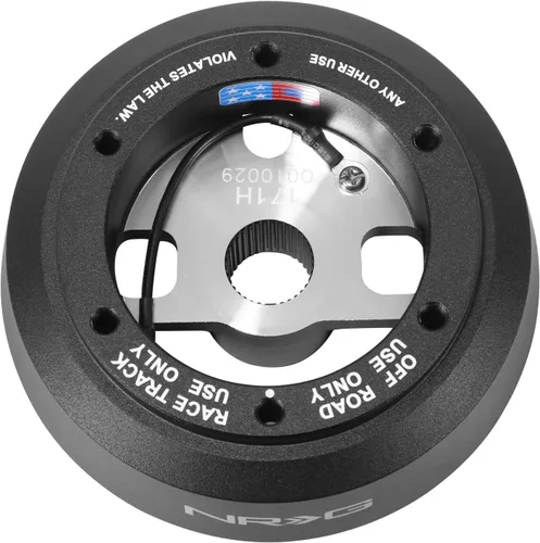 Vista 3 de NRG Innovations NRG-SRK-171H adaptador de liberación rápida para volante con buje corto, patrón de pernos 6 X 70mm, compatible con Jeep Wrangler TJ