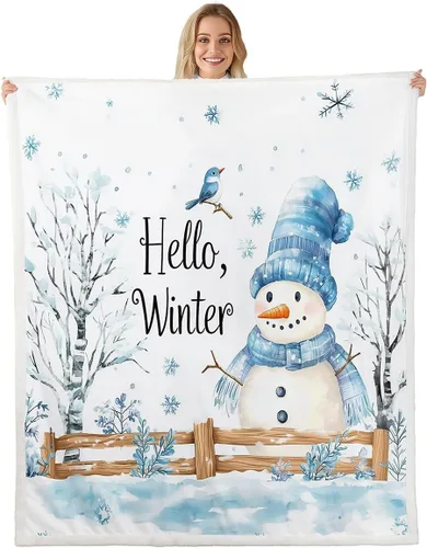 Vista 21 de Manta de cama Kawaii de Papá Noel, manta rústica de felpa con corona de Navidad para decoración rústica del hogar, manta de franela de flores rojas