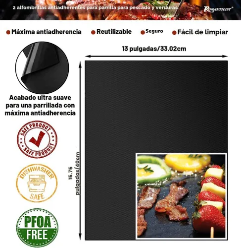 Vista 5 de ROMANTICIST Juego de 23 accesorios imprescindibles para parrilla de barbacoa con termómetro en estuche, juego de herramientas de barbacoa de acero