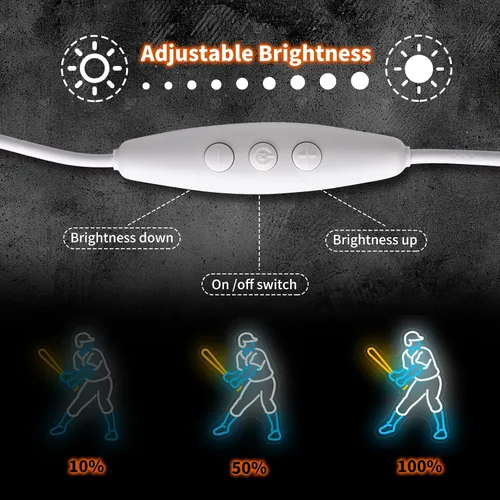 Vista 3 de Letrero de neón de jugador de béisbol, luz LED regulable de béisbol y decoración de pared para dormitorio de niños, cueva de hombres y fiestas