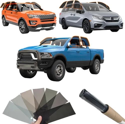 Vista 23 de MotoShield Pro – Tinte de cerámica de calidad superior, precortado, para todos los vehículos con control de calor superior, bloquea el 99% de rayos